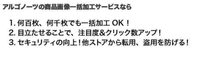 アルゴノーツ商品画像一括加工サービスのメリット